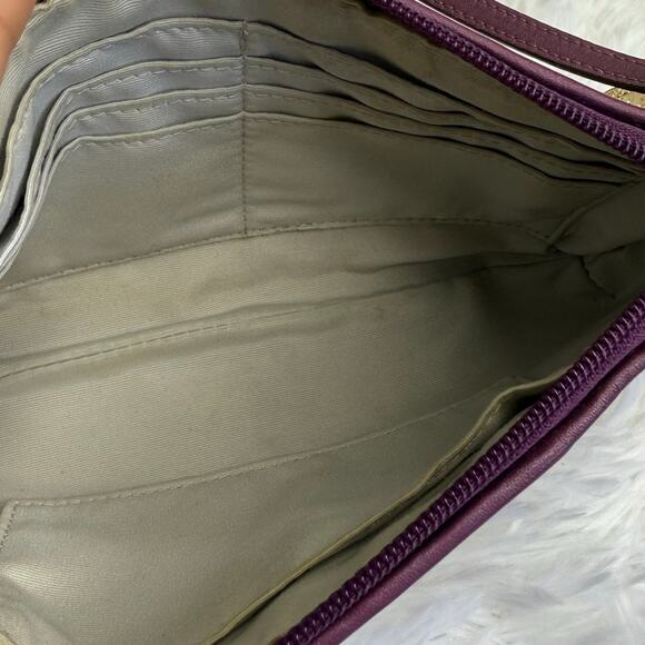 COACH y2k Purple Signature Canvas Wristlet Mini Purse - Picture 8 of 12